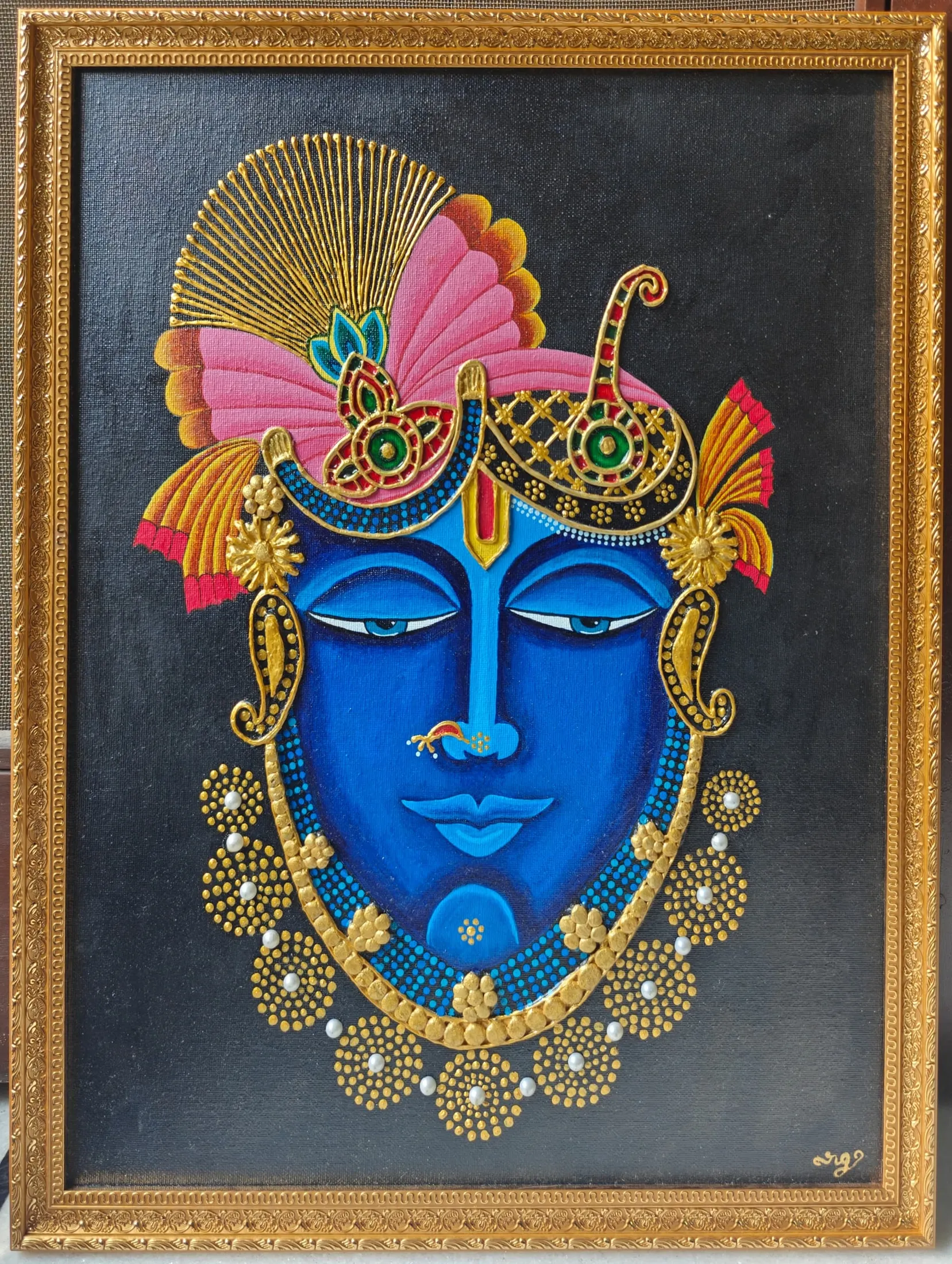 Radiant face of Shreenathji - View 3